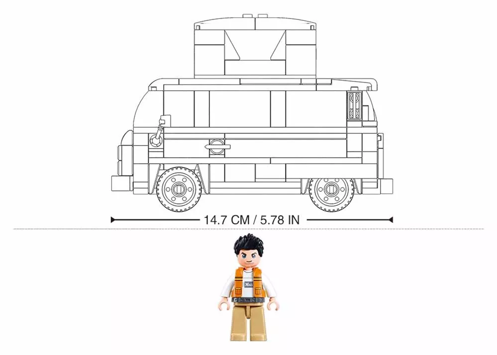 Construction Set – Camper Van TS-2 – Sluban