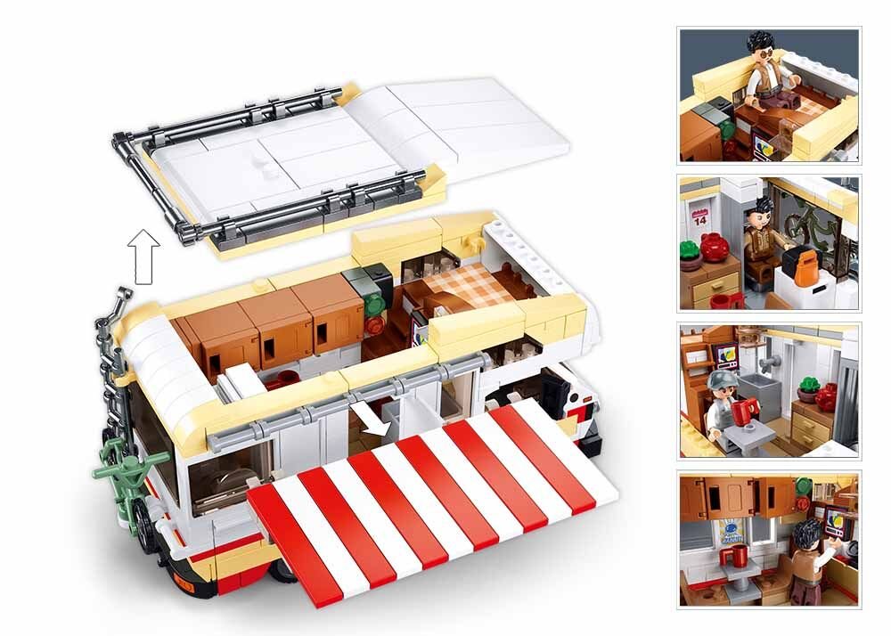 Jeu de Construction – Camping-Car TS-3 – Sluban