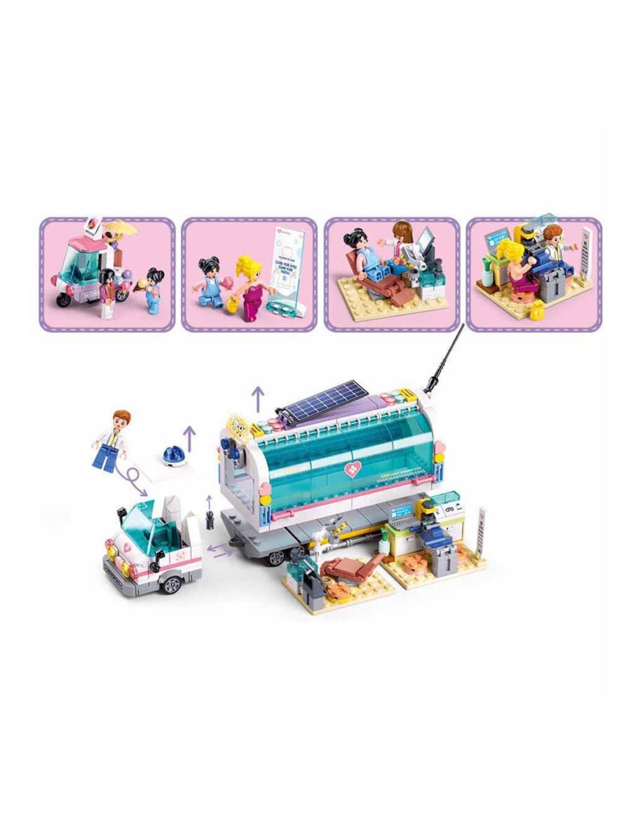 Jeu de Construction – Véhicule Médical Mobile – Sluban