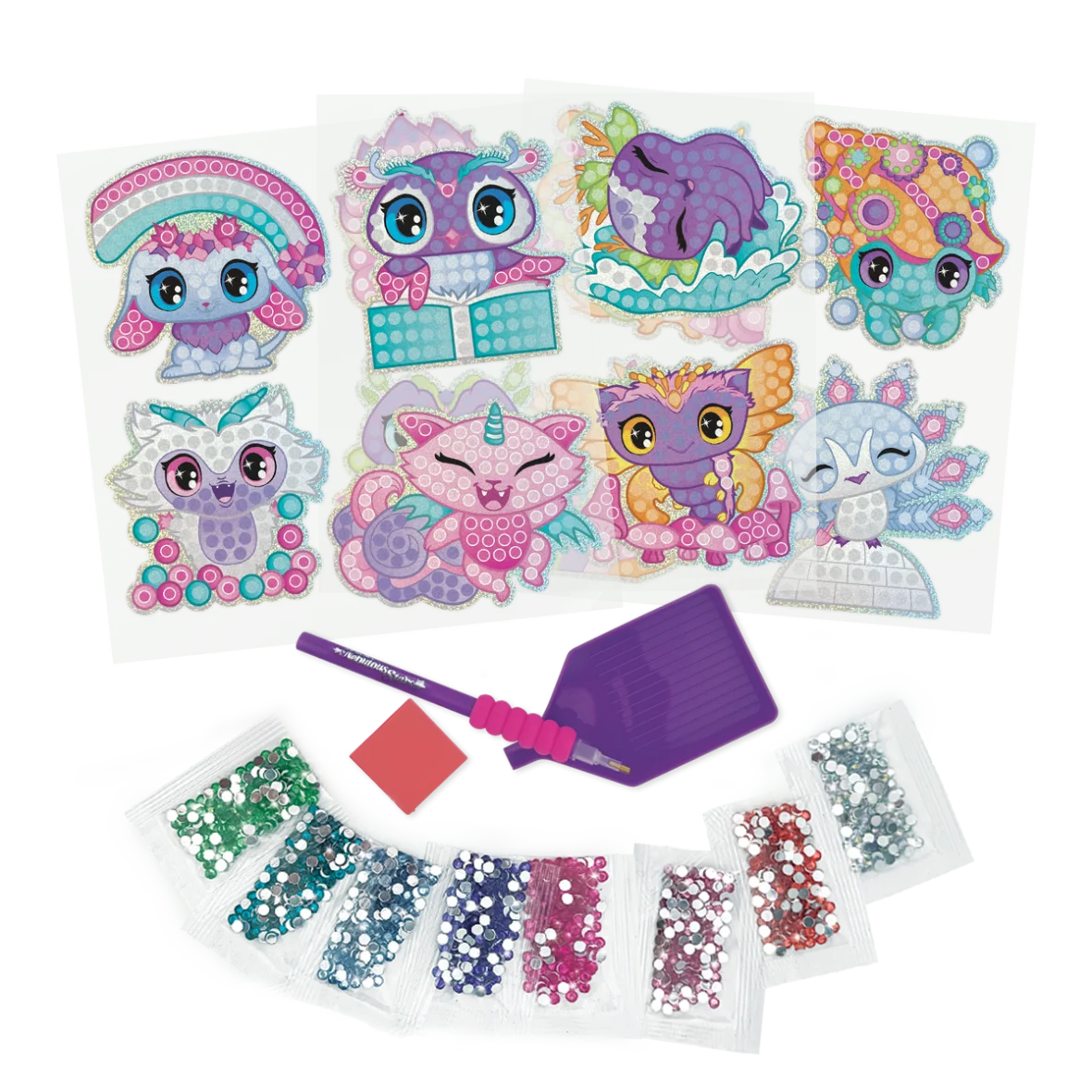 Autocollants de Strass – 12 Animoulous – Nebulous Stars