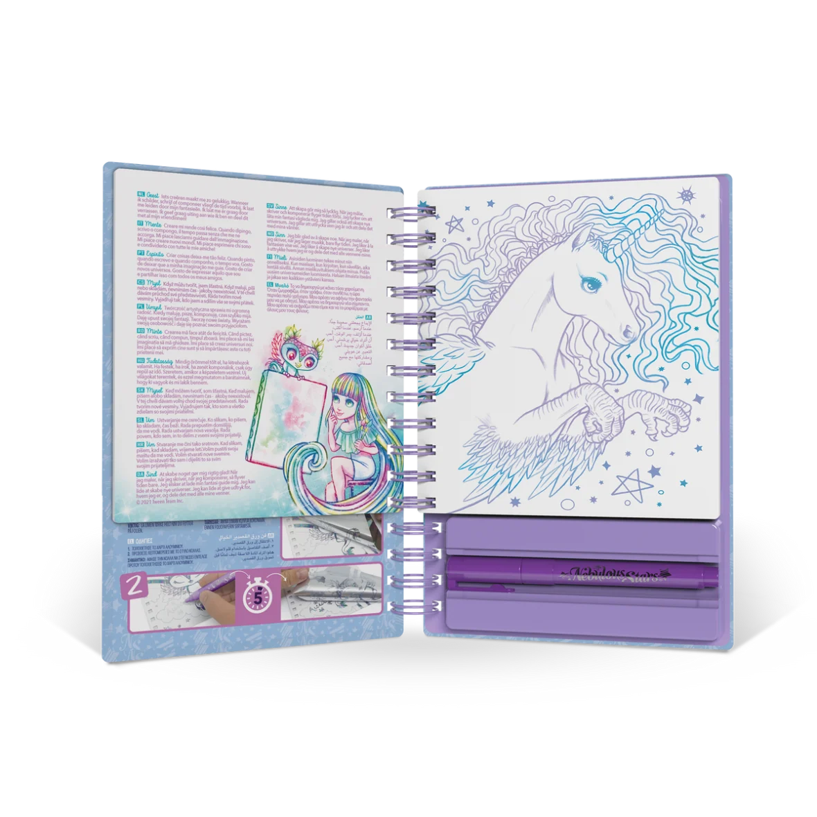 Petit Livre Créatif – Tableaux Métallisés Isadora – Nebulous Stars