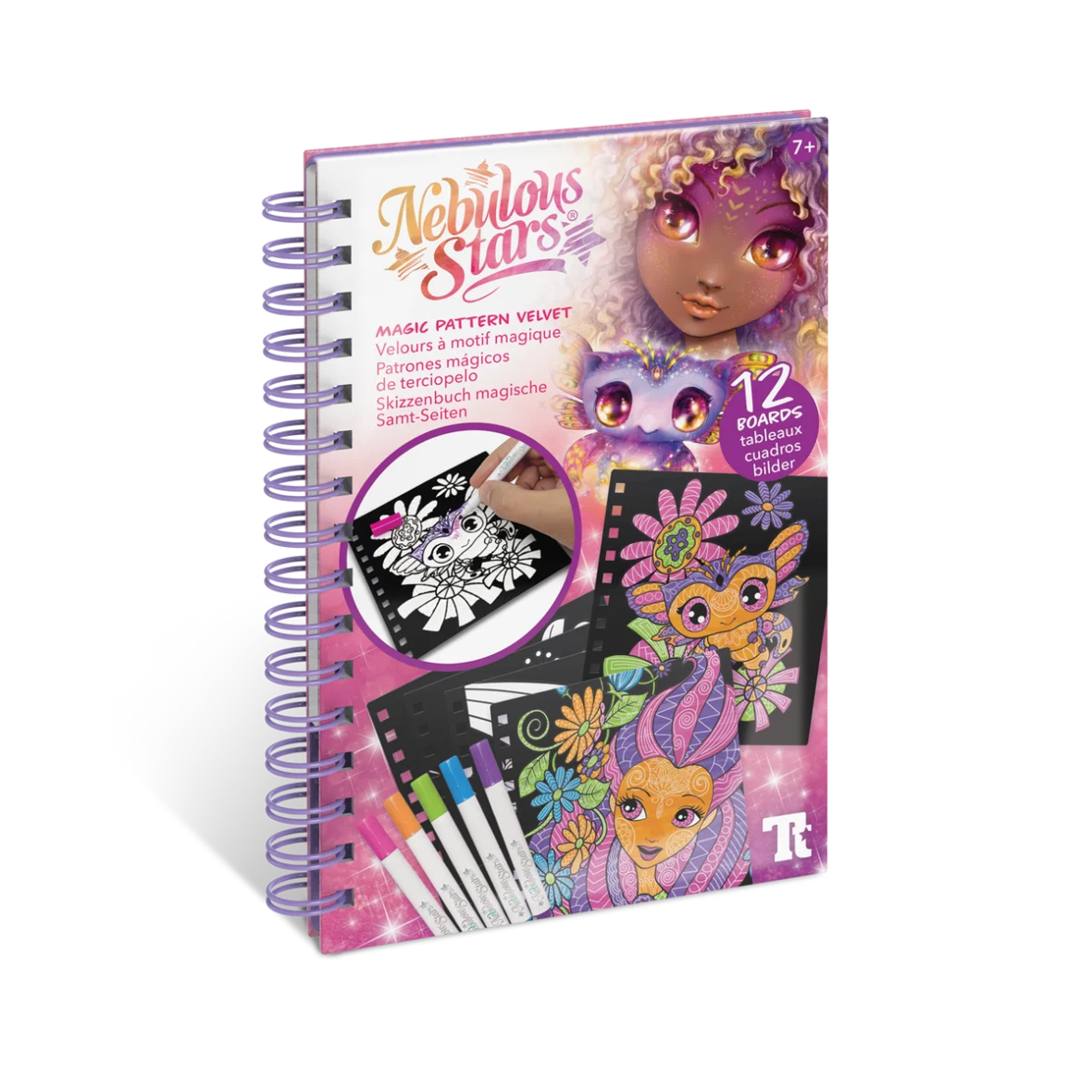 Petit Livre Créatif – Coloriage Velours Orelia – Nebulous Stars