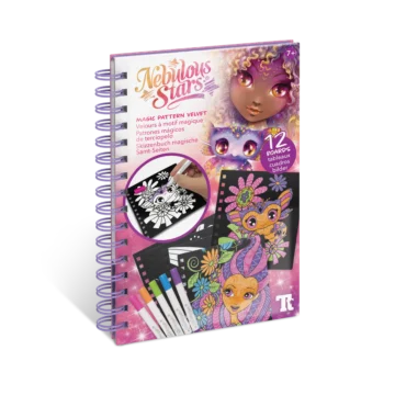 Petit Livre Créatif – Coloriage Velours Orelia – Nebulous Stars
