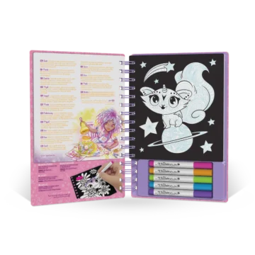 Petit Livre Créatif – Coloriage Velours Orelia – Nebulous Stars