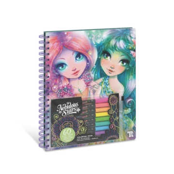 Livre de Coloriage à Pages Noires – Coralia – Nebulous Stars