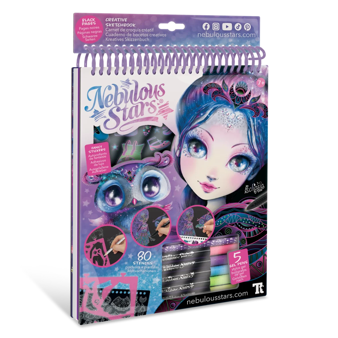 Carnet de Croquis à Pages Noires – Eclipsia – Nebulous Stars