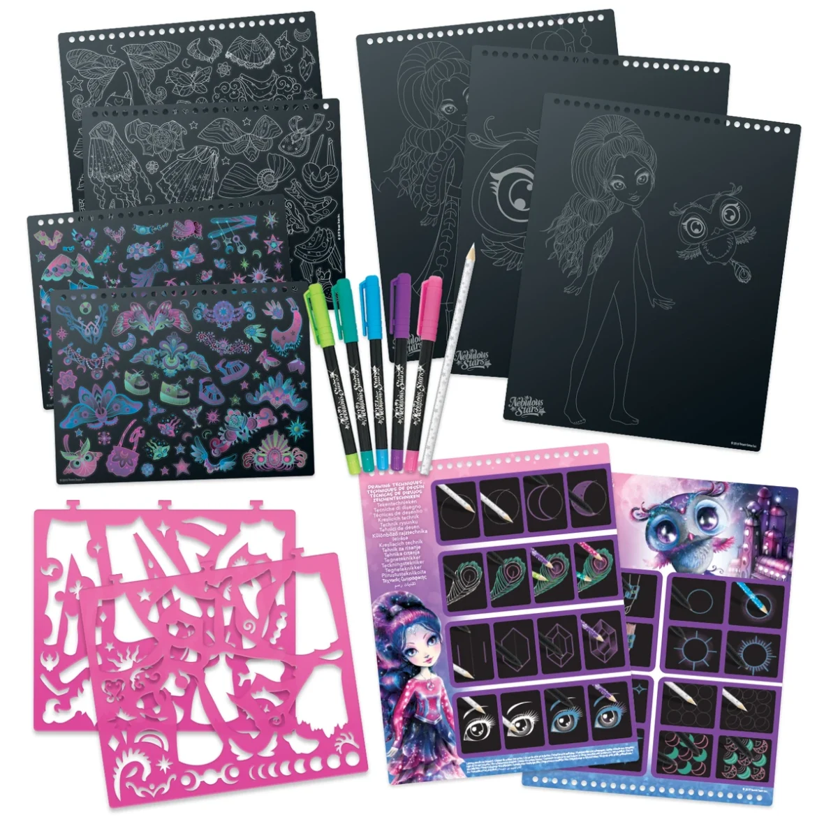 Carnet de Croquis à Pages Noires – Eclipsia – Nebulous Stars