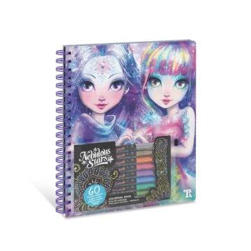 Livre de Coloriage à Pages Noires – Isadora – Nebulous Stars