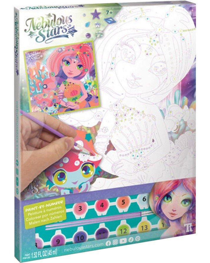 Peinture par Numéros sur Toile – Coralia – Nebulous Stars