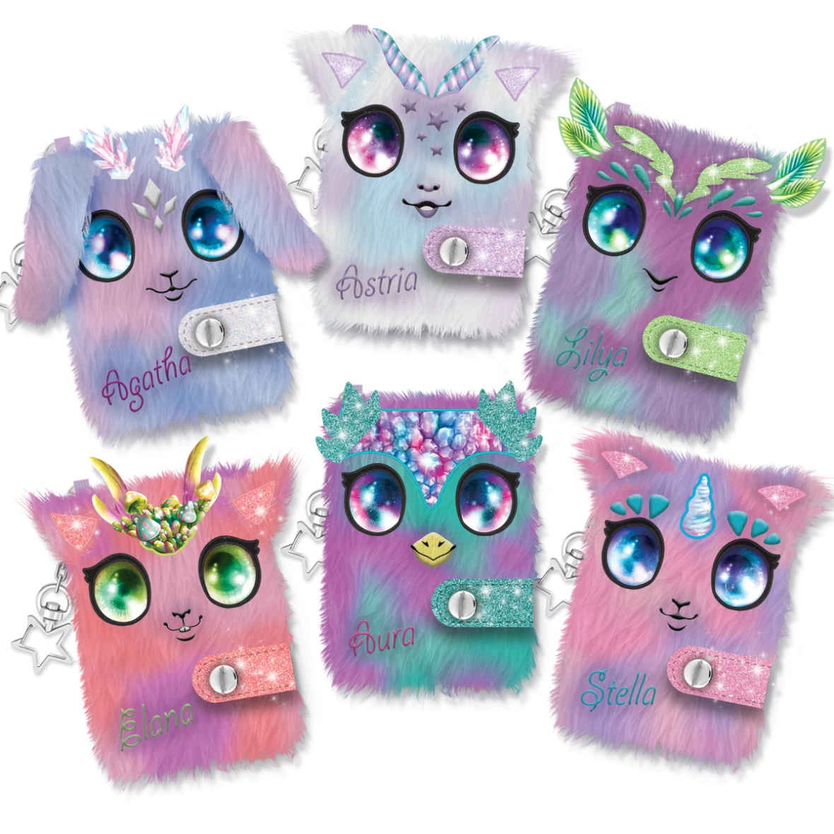 Mini Carnet en Peluche – Animoulous Assortis – Nebulous Stars
