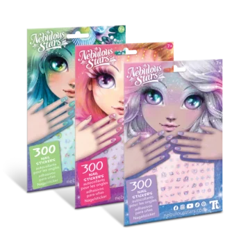 Autocollants pour Ongles – 300 Motifs – Nebulous Stars