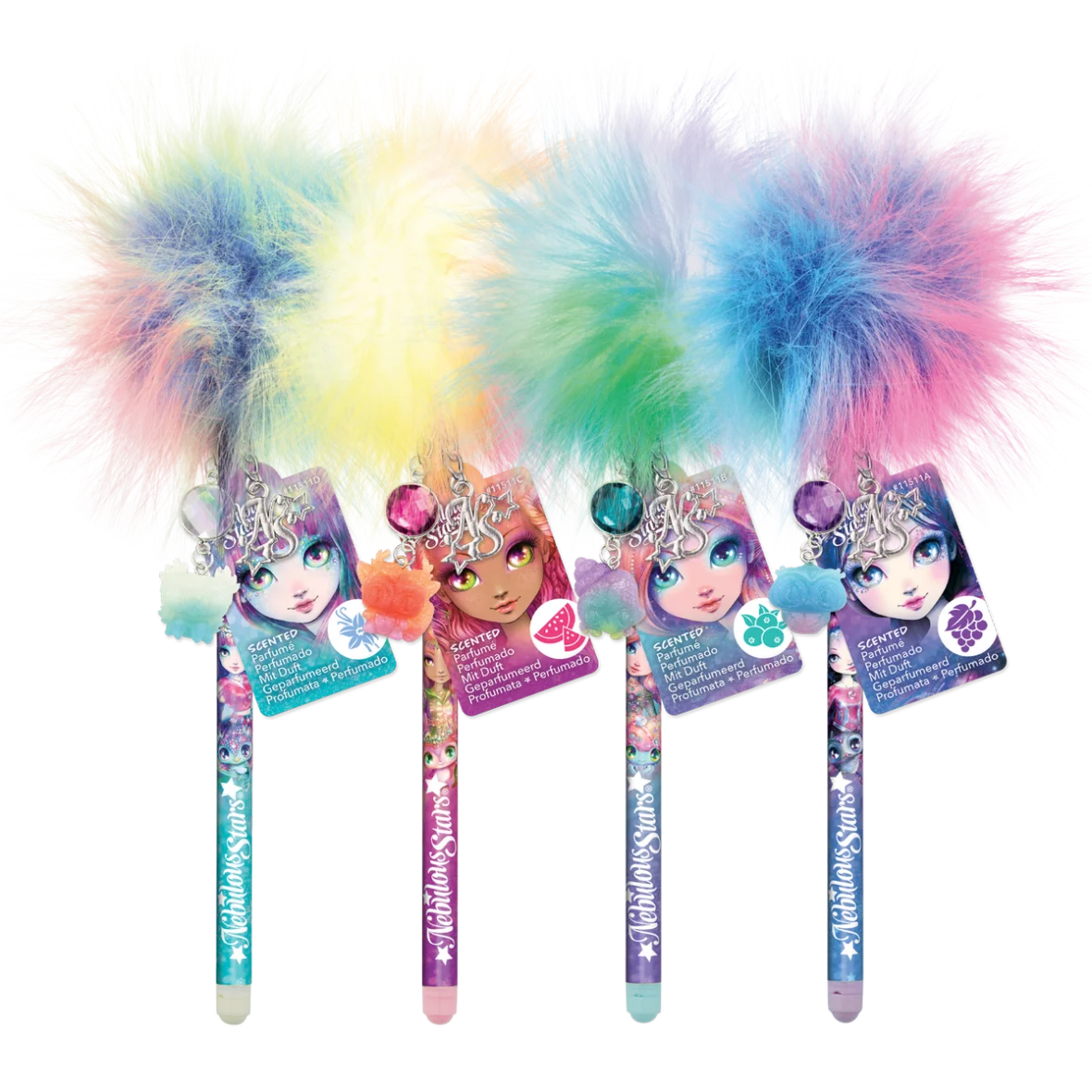 Stylo Parfumé à Pompon – Modèles Assortis – Nebulous Stars