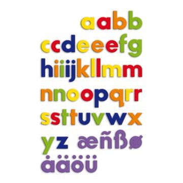 Quercetti 5462 – Recharge 48 Lettres Magnétiques Minuscules