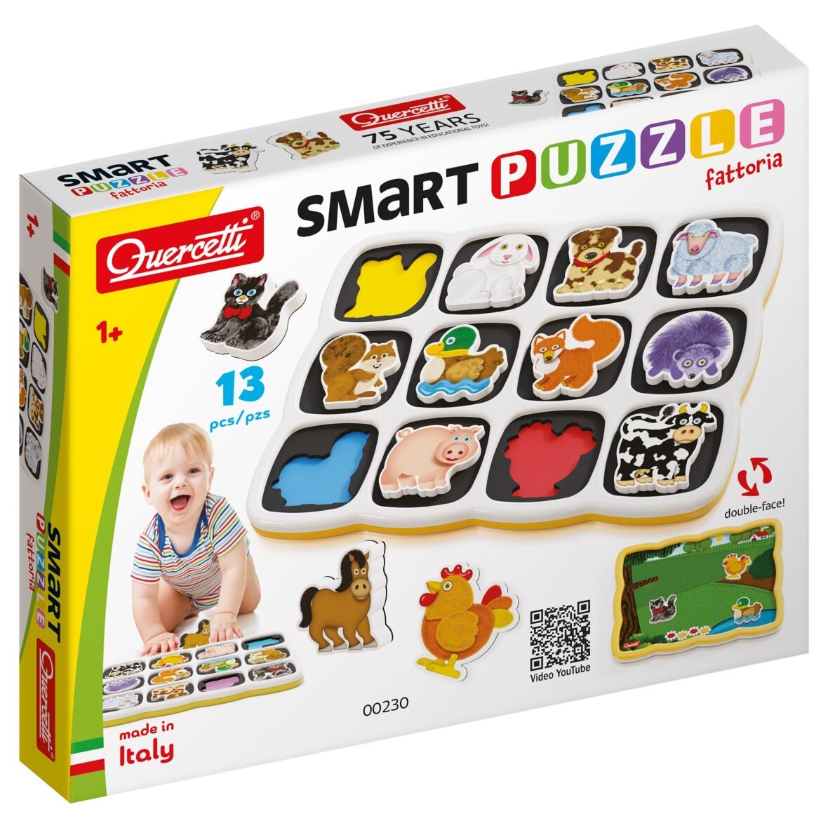 Quercetti Smart Puzzle Magnétique – Ferme
