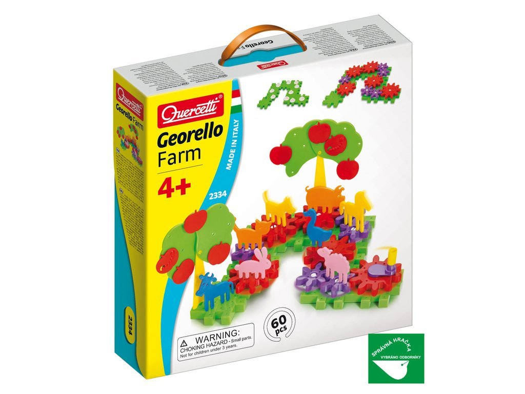 Quercetti Georello Ferme – Jeu d’engrenages 60 pièces (réf. 2334)
