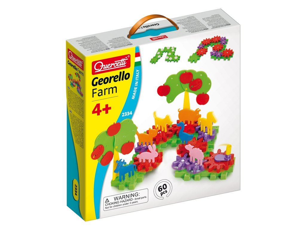 Quercetti Georello Ferme – Jeu d’engrenages 60 pièces (réf. 2334)