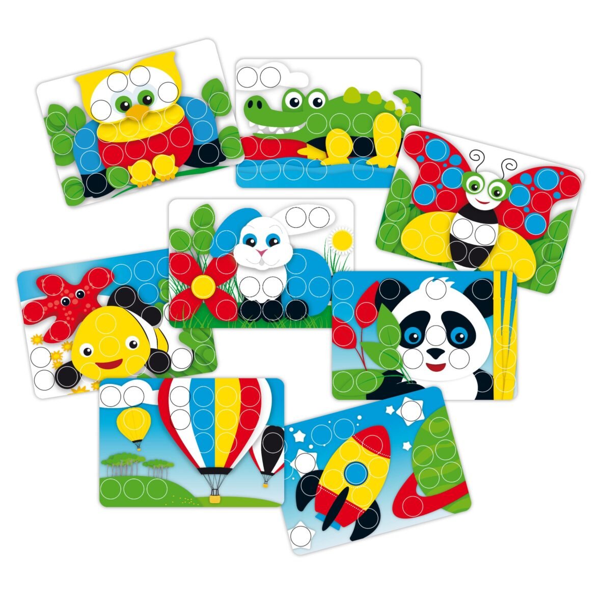 Quercetti Pixel Junior – Mosaïque à Picots 48 pièces (réf. 4210)
