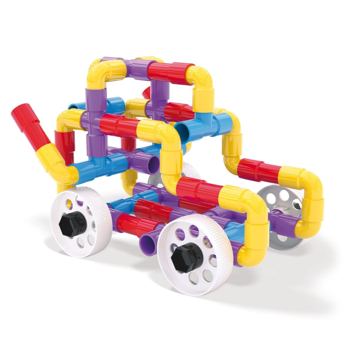 Quercetti Tubation Wheels – Jeu de construction tubulaire 69 pièces (réf. 4185)