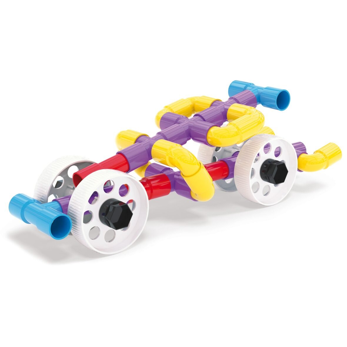 Quercetti Tubation Wheels – Jeu de construction tubulaire 69 pièces (réf. 4185)
