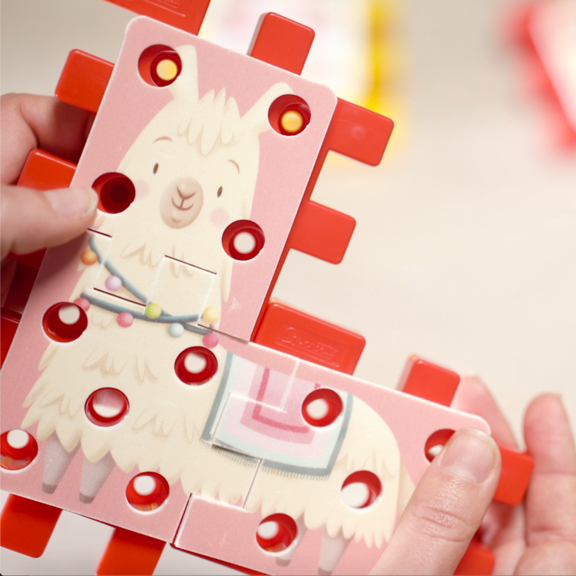 Quercetti Lacing Puzzle Enlaces les Animaux