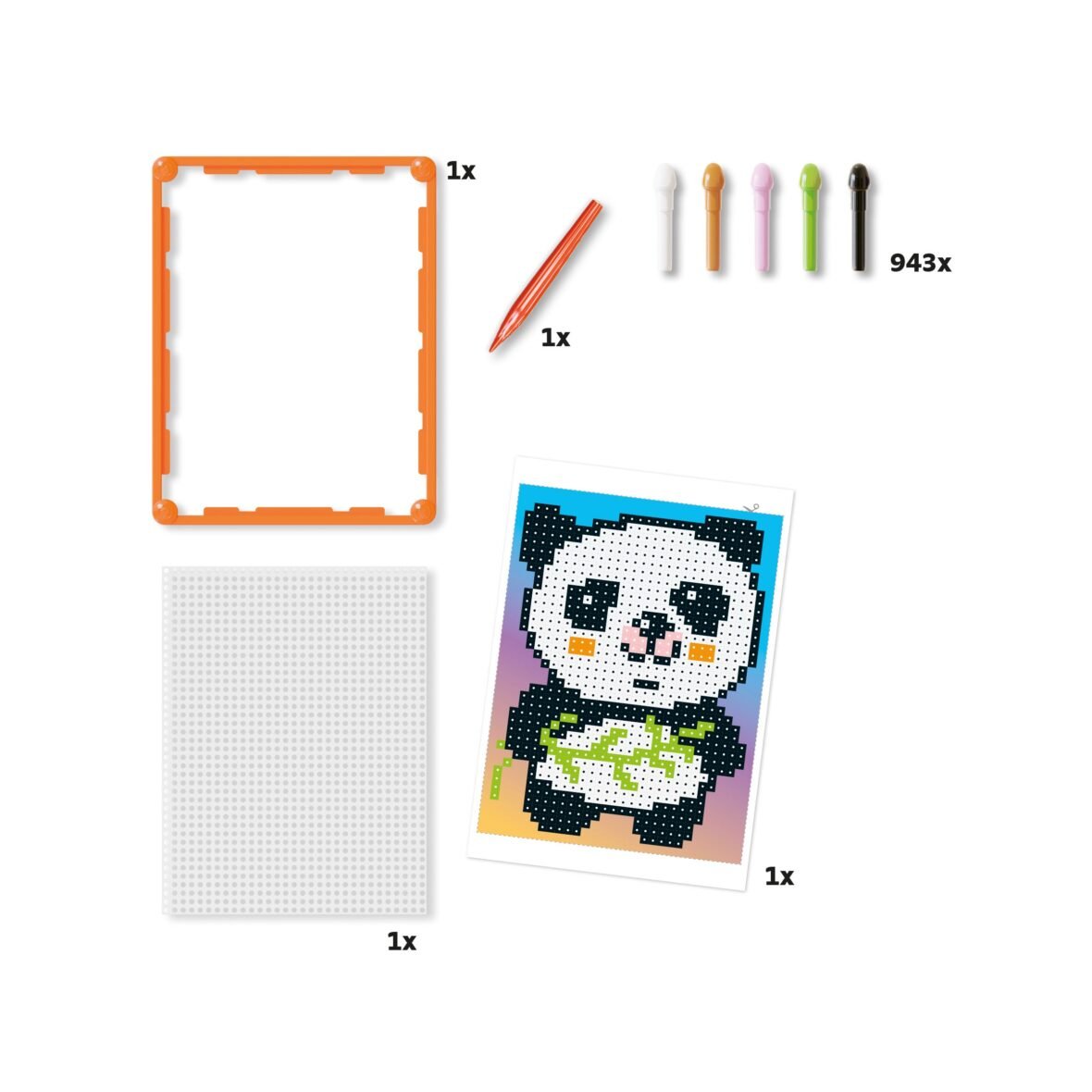 Quercetti Pixel Art Basic Panda