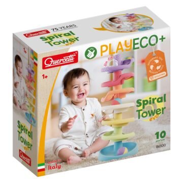 Quercetti Play Eco+ Spiral Tower — Tour à billes en spirale bioplastique