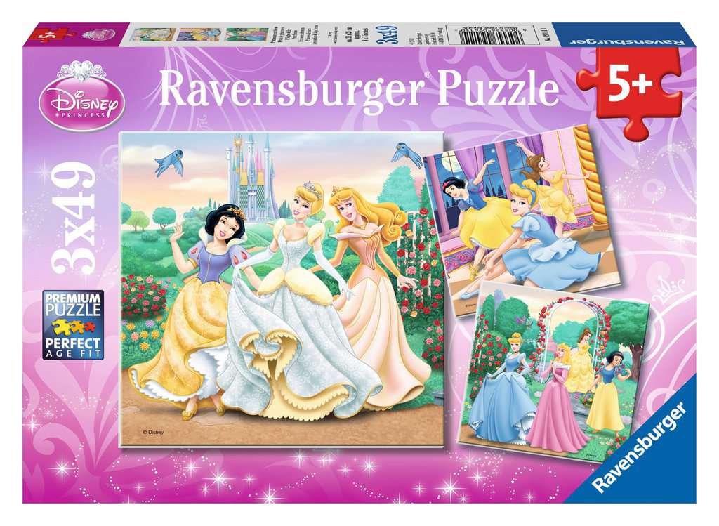 Ravensburger – Puzzle Enfant – 3 x 49 pièces – Rêves de princesses / Disney Princesses (réf. 09411)