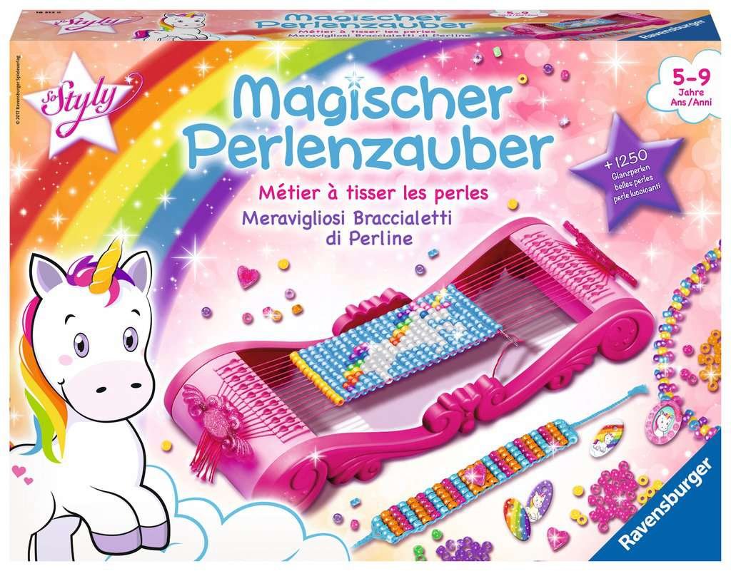 Ravensburger Magic Perle Licorne – Métier à tisser les perles