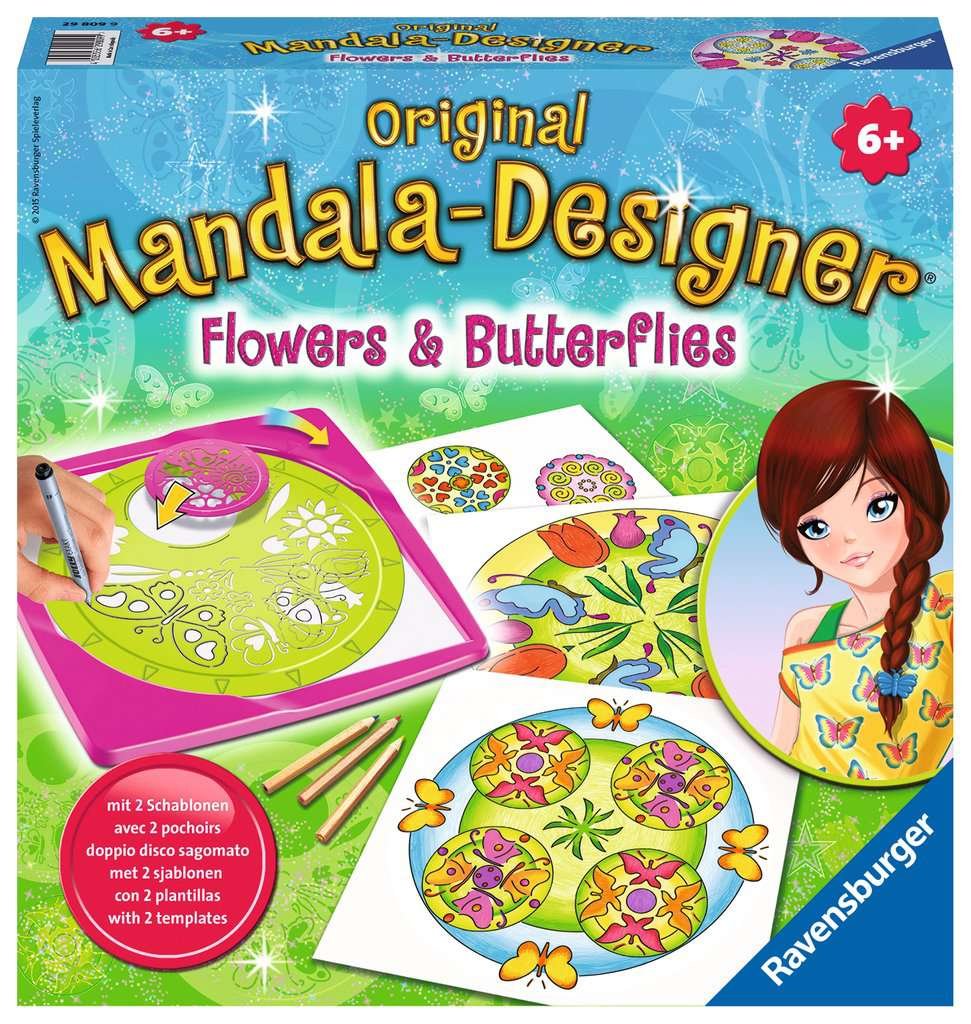 Ravensburger Mandala Designer Midi – Flowers & Butterflies (29809)