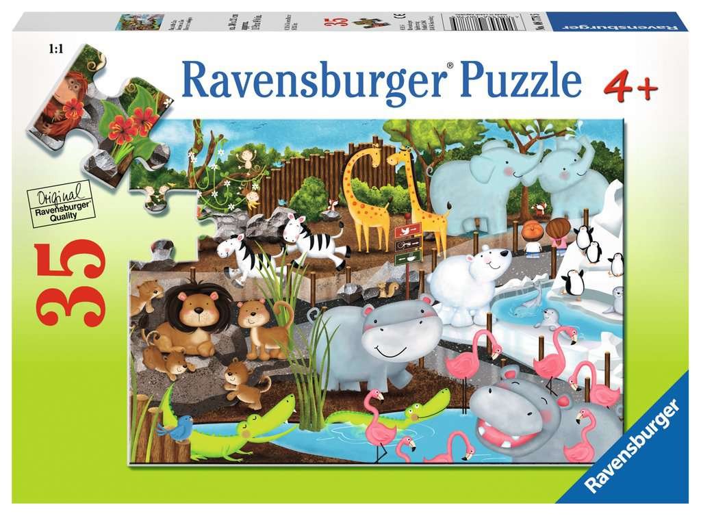Ravensburger – Puzzle Journée au zoo 35 pièces