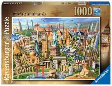 Puzzle 1000 pièces – Monuments du Monde (World Landmarks) – Ravensburger