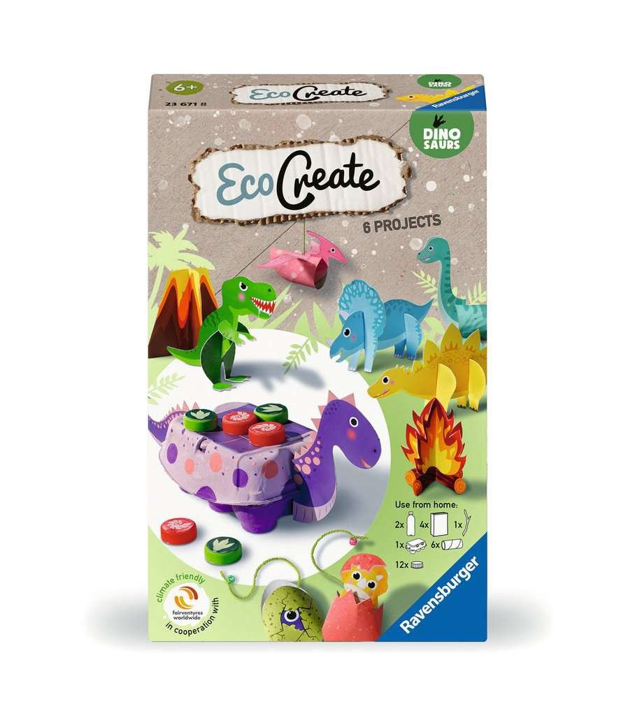 Ravensburger EcoCreate – Dinosaures rugissants (23671)