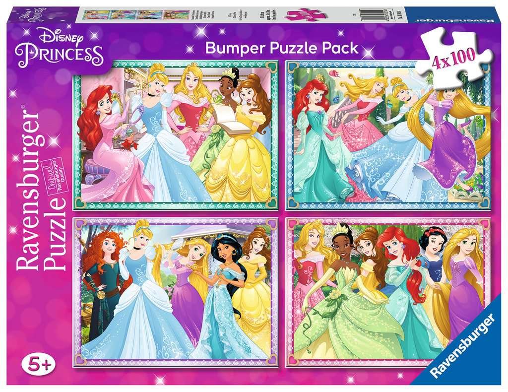 4 Puzzles Princesses Disney – 100 pièces