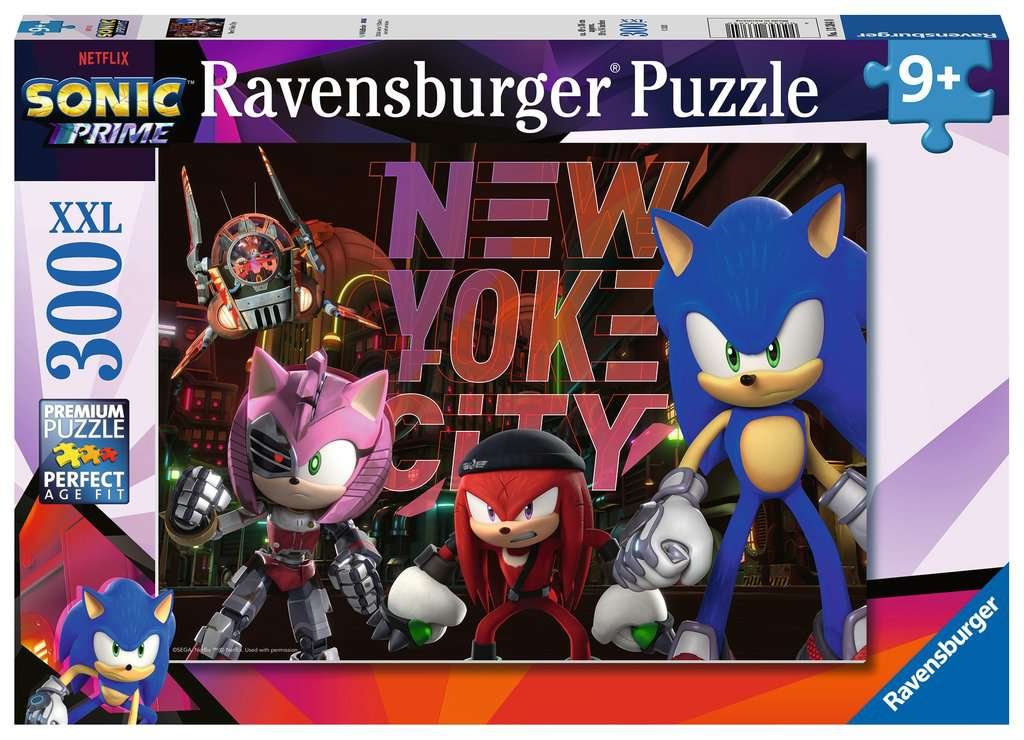 Puzzle 300 pièces XXL – Un monde parallèle / Sonic Prime