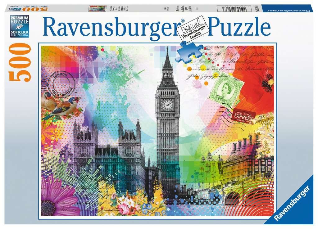 Ravensburger – Puzzle 500 pièces – Carte de Londres