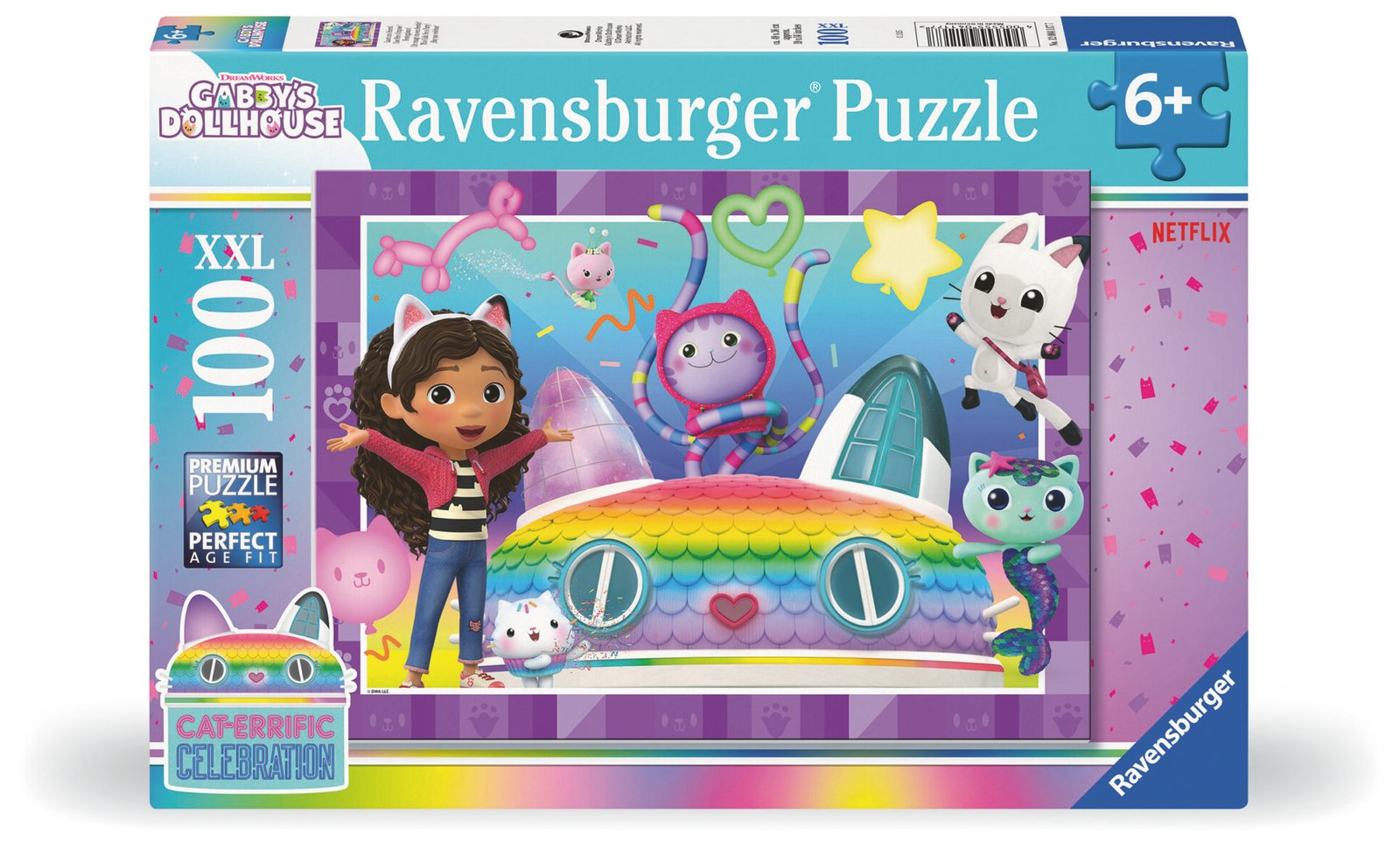 Ravensburger – Puzzle XXL 100 pièces – Une fête s’impose ! / Gabby’s Dollhouse