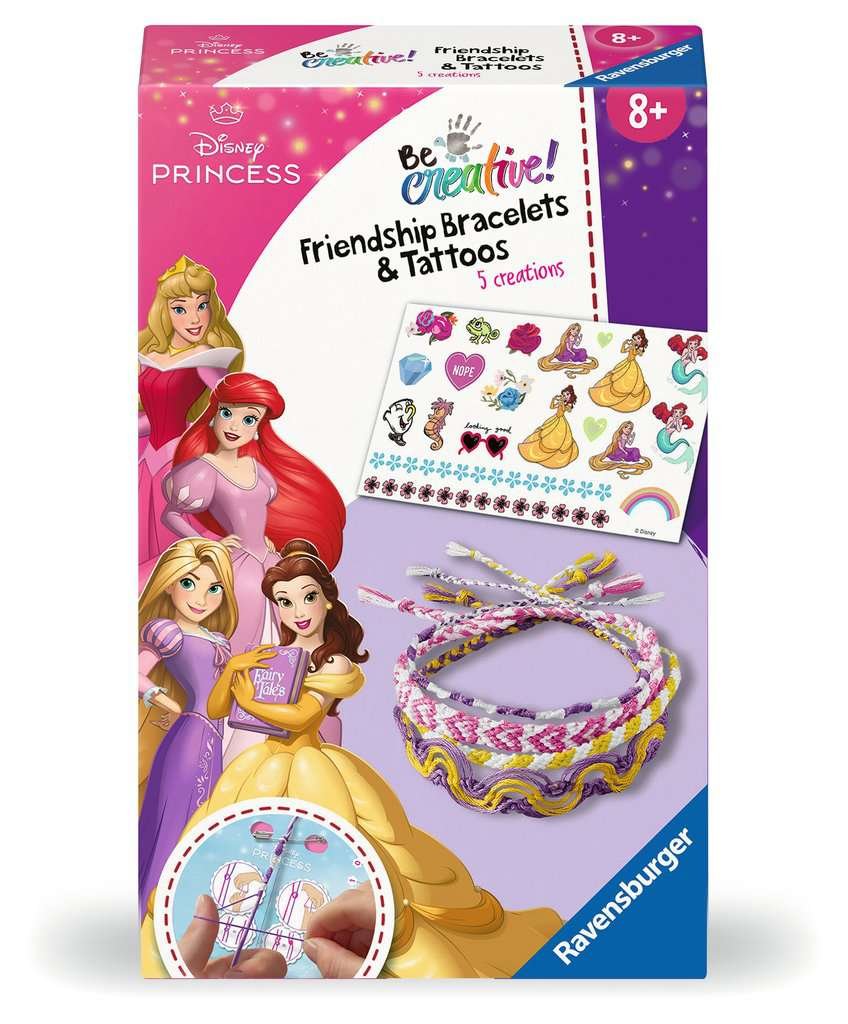 Ravensburger – Bracelets d’Amitié et Tatouages – Disney Princesses