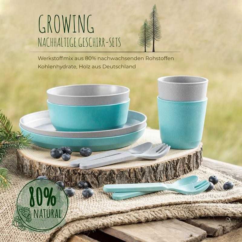 Verre 2 Pieces Gris et Bleu – Reer