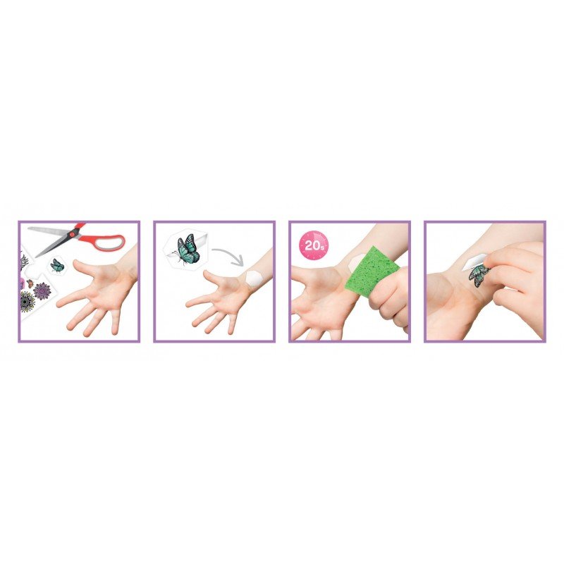 Tatouages Temporaires – 75 Motifs Pailletés – Buki