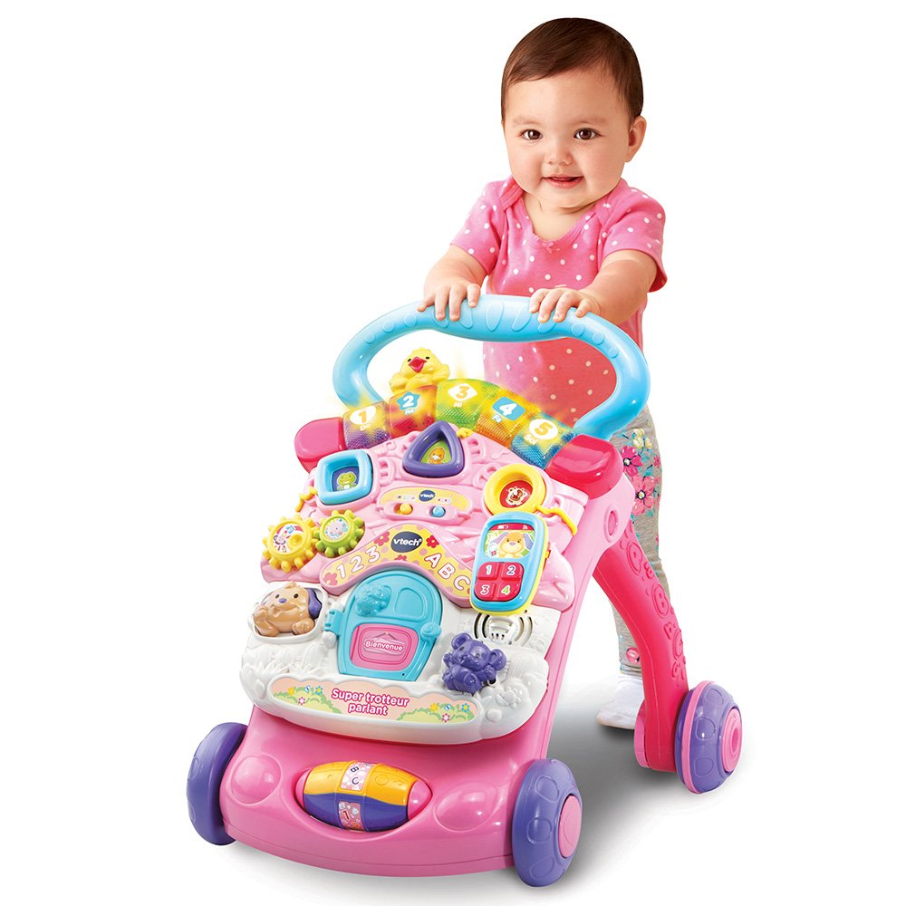 Trotteur Parlant – Super Trotteur 2 en 1 Rose – VTech