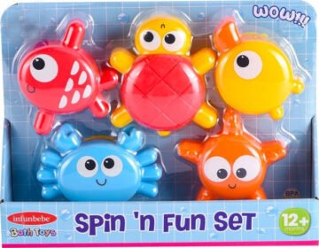 Jouets de Bain – Animaux Flottants Spin n Fun – WPK555 – Infunbebe