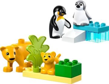 LEGO DUPLO 10442 Familles d’animaux sauvages : pingouins et lions