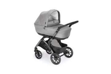 Poussette Trio CAM Dinamico Smart Gris - vue 3/4 face mode landau