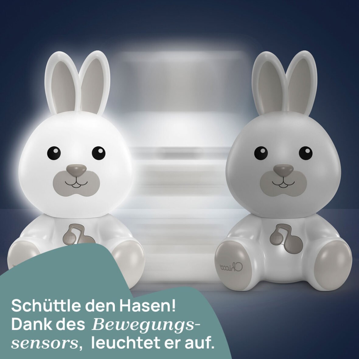 Chicco First Dreams Bunny Dreamlight – Veilleuse musicale portable