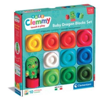 Clementoni Baby Clemmy - Coffret Dragon 10 blocs souples