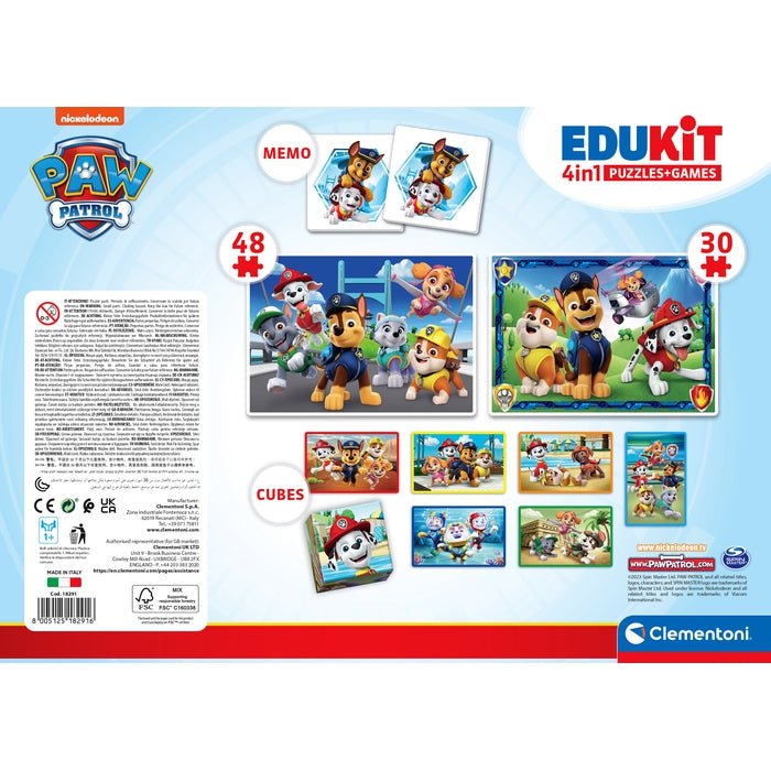 Clementoni Edukit 4 en 1 – Pat’ Patrouille