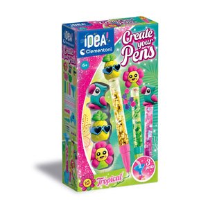 Clementoni – Crée tes stylos : Tropical