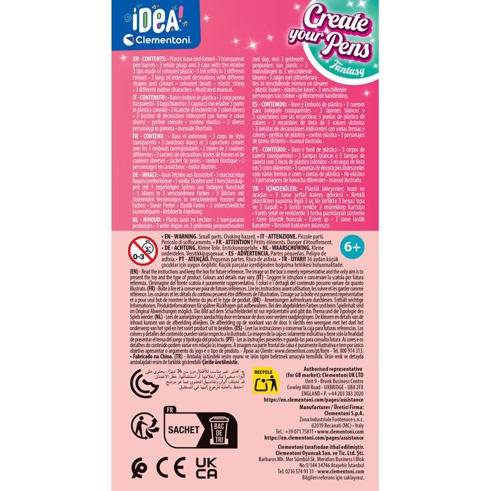 Clementoni Idea – Crée tes Stylos Fantasy