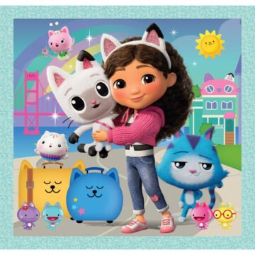 Clementoni Puzzle Gabby's Dollhouse 3x48 pièces Supercolor