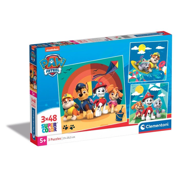 Clementoni Supercolor – Pat’ Patrouille – Puzzle 3×48 pièces